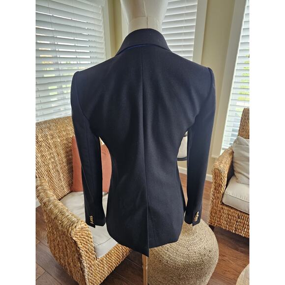 J. Crew Slim Schoolboy Wool Blend Blazer Women's Size 0 Classy Academia Preppy - Picture 6 of 12